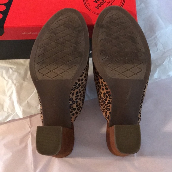 Rialto faux suede slide in brown leopard - Picture 11 of 11